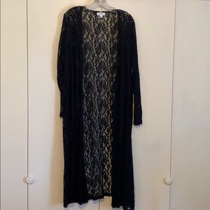 NWOT Large Black Lace LuLaRoe Sarah